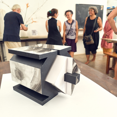 teacher student paper object display