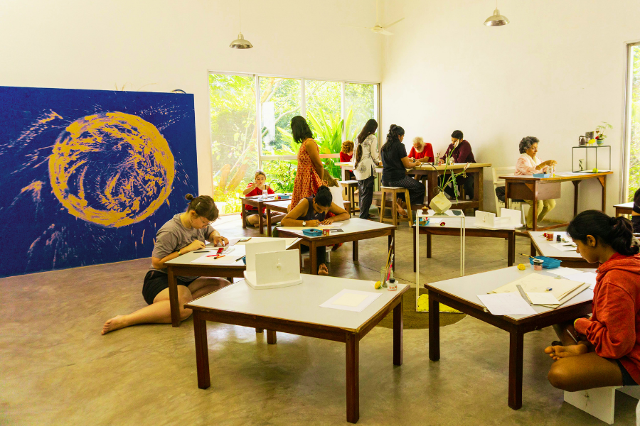 students in semester workshop mode