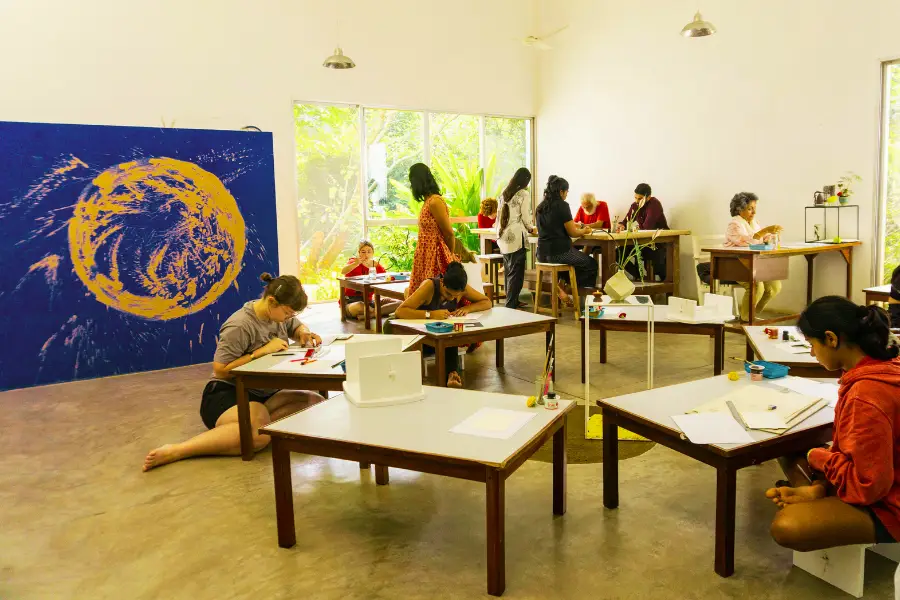 students in semester workshop mode